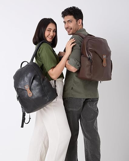 Backpack Bag For Man| 2 Large Compartment office Laptop Backpack | Fits Up to 15.6" Laptop | Vegan Leather | Travel Bag | Laptop Backpack For Men and Women