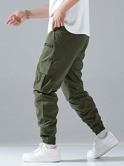 Lymio Cargo for Men || Cotton Cargo Pant || Drawstring Waist Pant (Also Available in Plus Sizes) (34-37)