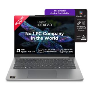 Lenovo IdeaPad Slim 5 AMD Ryzen AI 5 330 (16GB RAM/512GB SSD/14 (35.5cm)/WUXGA