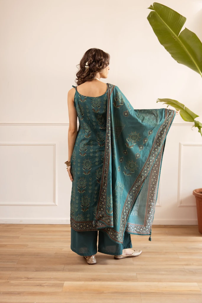 In the Box Items Included 1 kurta, 1 Bottom, 1 Dupatta General Brand The Style Story Fabric Viscose Rayon Additional Garments Dupatta Style Code 926 Bottom fabric Rayon Top type Kurta Bottom type Pyjama Pattern Embroidered Color Orange Occasion Casual, Festive & Party, Wedding - Image 3